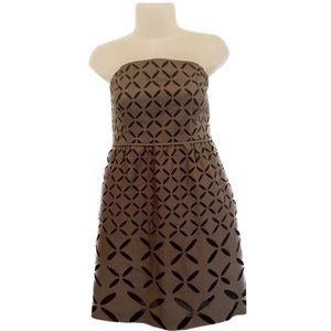 J. Crew Brown Strapless Dress    (NWT) Size: 6